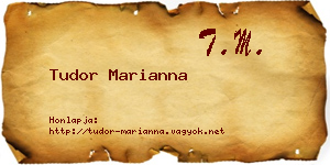 Tudor Marianna névjegykártya