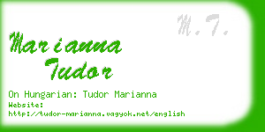 marianna tudor business card
